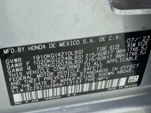 Used 2024 Honda HR-V LX image 38