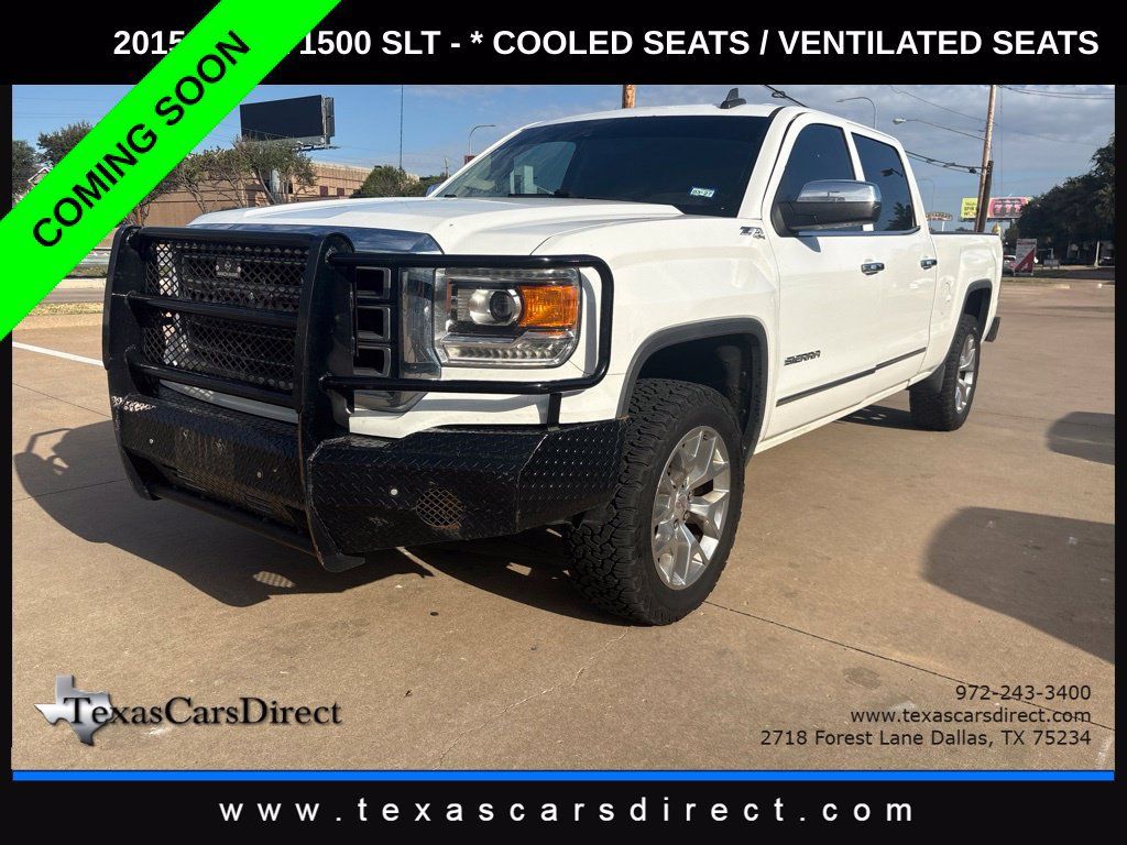 Used 2015 GMC Sierra 1500 SLT w/ SLT Crew Cab Value Package AWD/4WD image 1