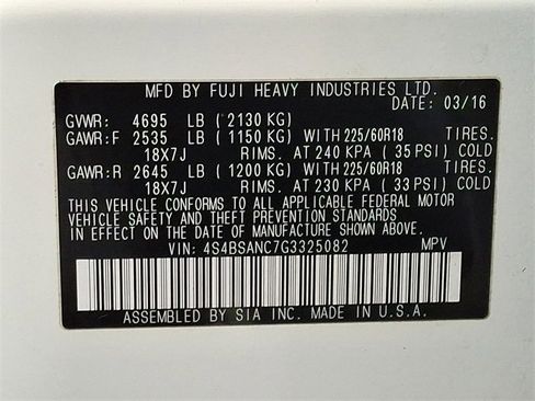 Used 2016 Subaru Outback 2.5i Limited image 28