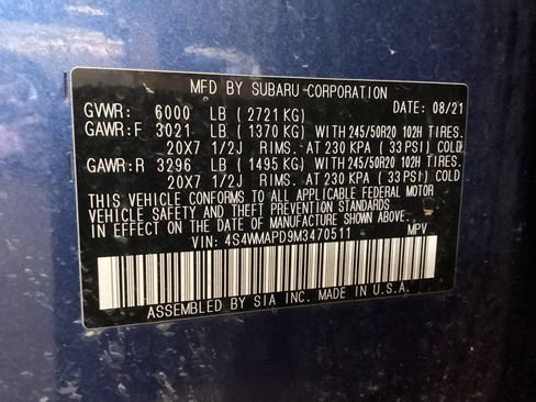 Used 2021 Subaru Ascent Limited w/ Technology Package AWD/4WD image 16