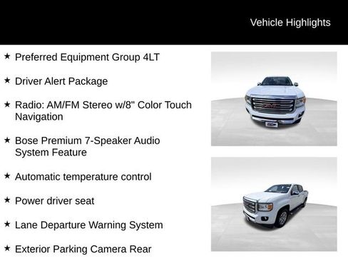 Used 2016 GMC Canyon SLT w/ Driver Alert Package AWD/4WD image 13