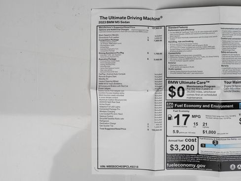 Used 2023 BMW M5 w/ Competition Package AWD/4WD image 85