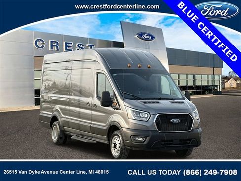 Certified 2023 Ford Transit 350 148 High Roof Extended DRW w/ Load Area Protection Package image 1