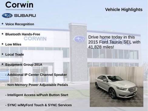 Used 2015 Ford Taurus SEL w/ Equipment Group 201A FWD image 6