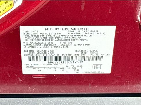 Used 2020 Ford EcoSport Titanium FWD image 32