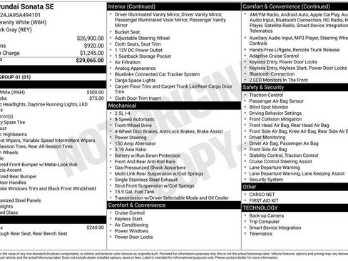 New 2025 Hyundai Sonata SE image 7