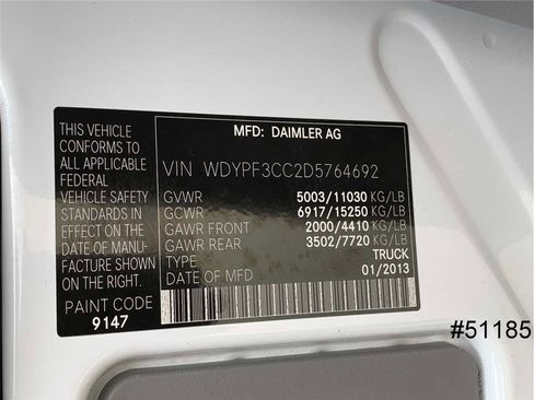 Used 2013 Freightliner Sprinter 3500 image 21