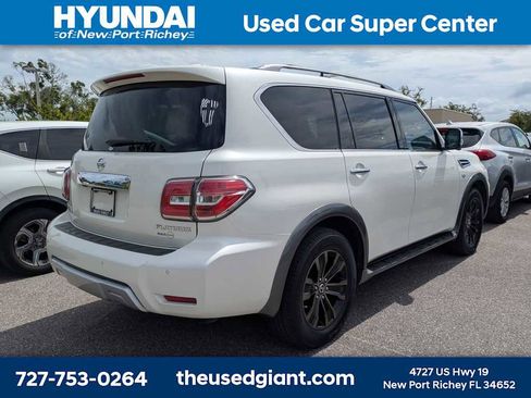 Used 2017 Nissan Armada Platinum w/ Captain Seat Package AWD/4WD image 2