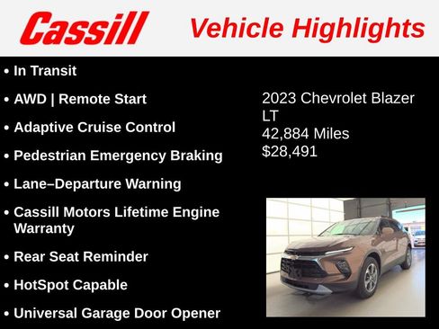 Used 2023 Chevrolet Blazer LT w/ Convenience Package AWD/4WD image 3