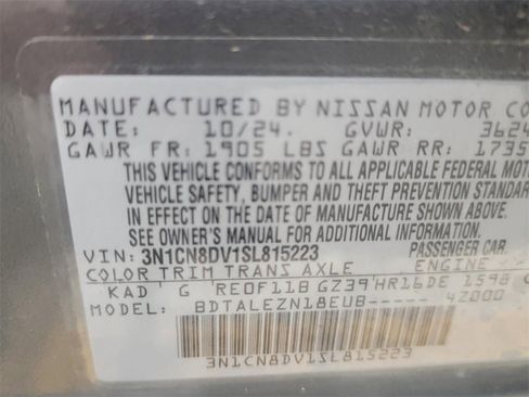 Certified 2025 Nissan Versa S w/ Trunk Package image 30