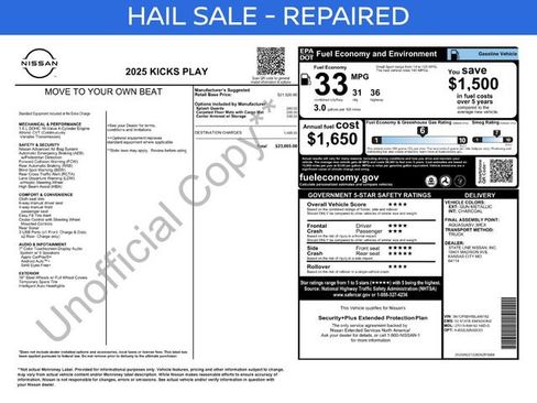 Certified 2025 Nissan Kicks Play S FWD image 3