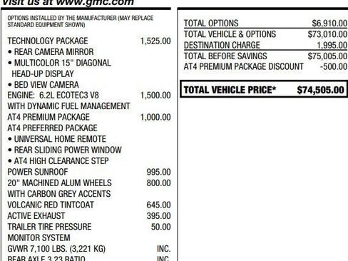 Used 2024 GMC Sierra 1500 AT4 w/ Technology Package AWD/4WD image 2