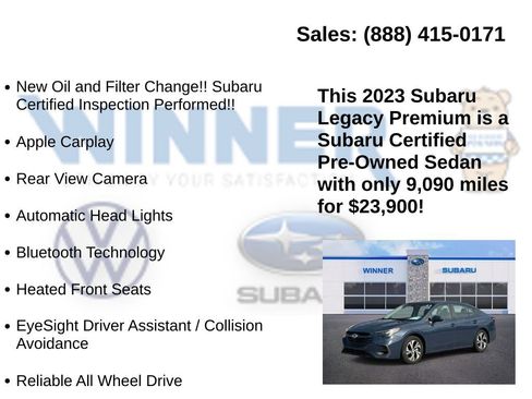 Certified 2023 Subaru Legacy Premium image 7