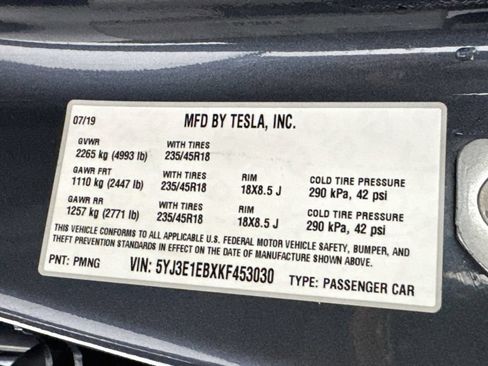 Used 2019 Tesla Model 3 Long Range AWD/4WD image 50