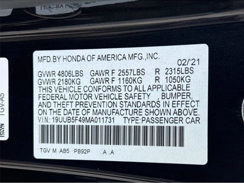 Used 2021 Acura TLX w/ Technology Package FWD image 21