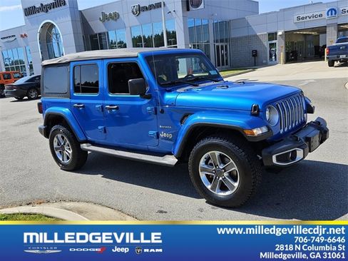 Used 2022 Jeep Wrangler Unlimited Sahara w/ Cold Weather Group image 1