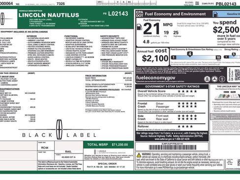Used 2023 Lincoln Nautilus Black Label AWD/4WD image 60
