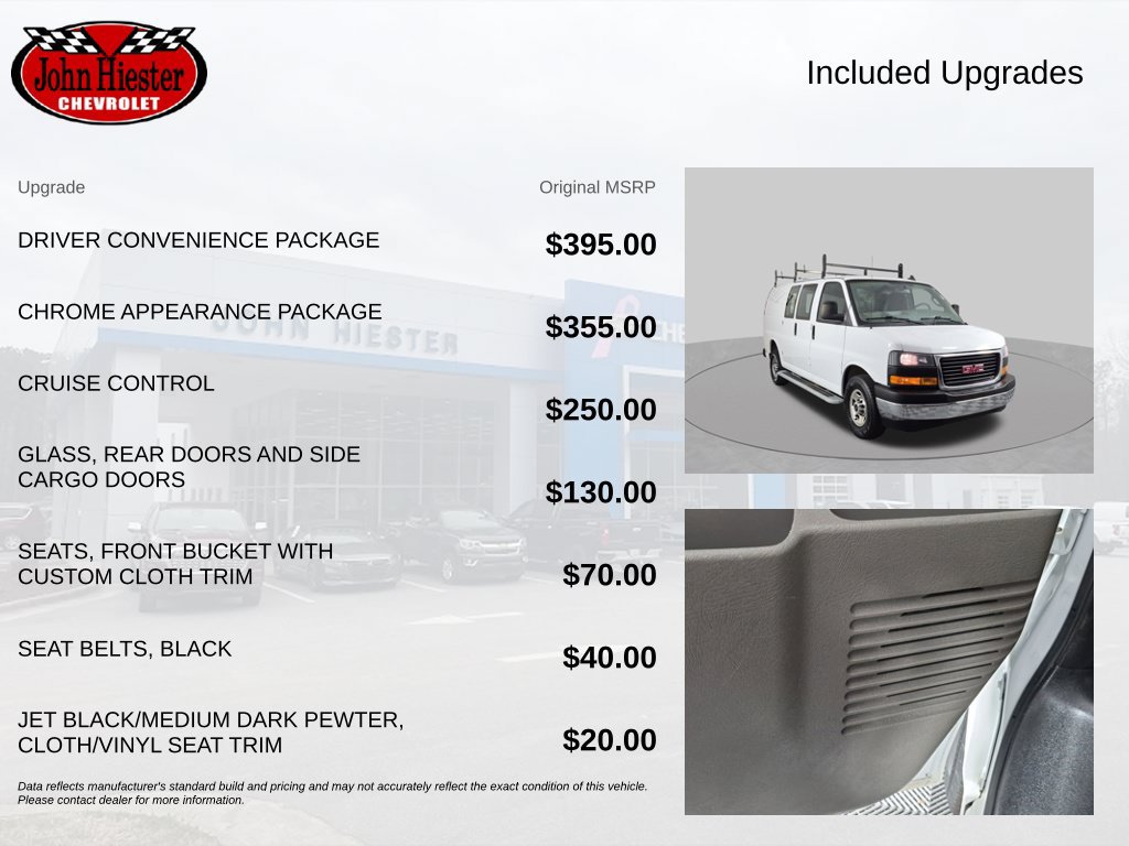 Used 2022 GMC Savana 2500 w/ Driver Convenience Package RWD image 3