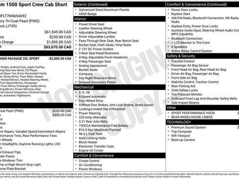 Used 2019 RAM 1500 Sport image 34
