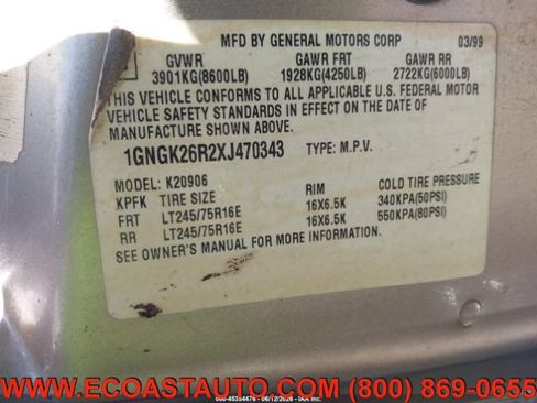 Used 1999 Chevrolet Suburban 2500 w/ Preferred Equipment Group 3 AWD/4WD image 9
