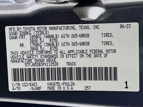 Used 2023 Toyota Tundra Limited w/ TRD Off-Road Package AWD/4WD image 26