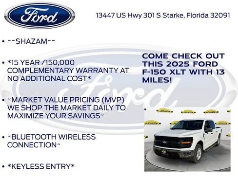 New 2025 Ford F150 XLT w/ Equipment Group 301A Standard RWD image 5