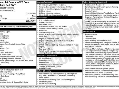 Used 2023 Chevrolet Colorado W/T RWD image 38