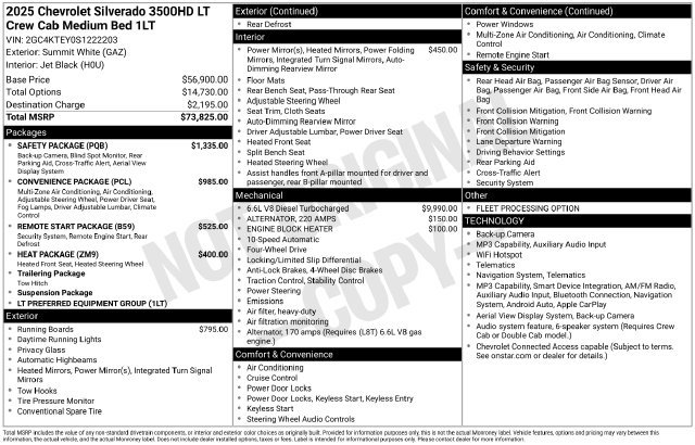 Used 2025 Chevrolet Silverado 3500 LT w/ Safety Package AWD/4WD image 2