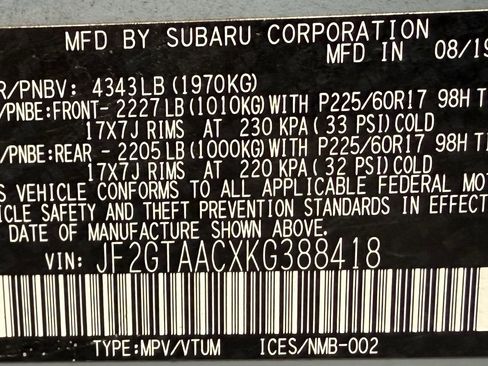 Used 2019 Subaru Crosstrek 2.0i image 26