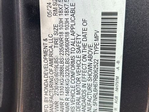 Used 2024 Honda Odyssey EX-L image 58