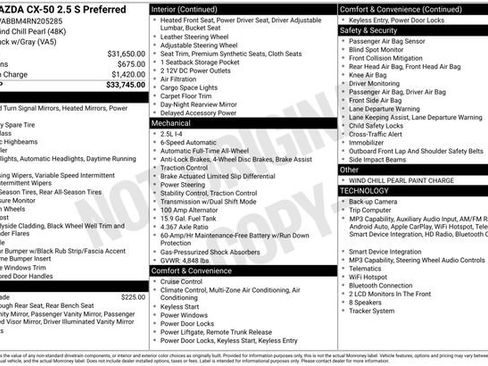 Used 2024 MAZDA CX-50 AWD 2.5 S w/ Preferred Package image 8