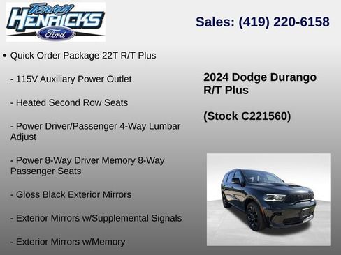 Used 2024 Dodge Durango R/T w/ Blacktop Package AWD/4WD image 23
