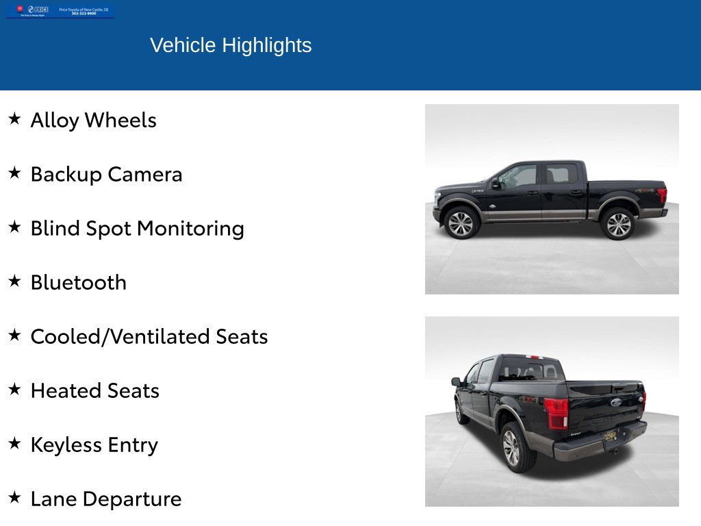 Used 2019 Ford F150 King Ranch w/ Equipment Group 601A Luxury AWD/4WD image 2