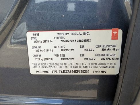 Used 2019 Tesla Model X Performance image 29