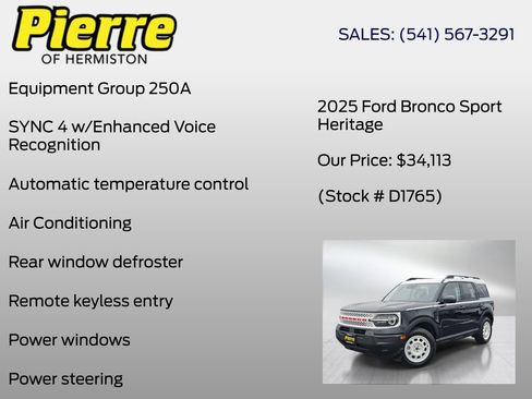New 2025 Ford Bronco Sport Heritage AWD/4WD image 6