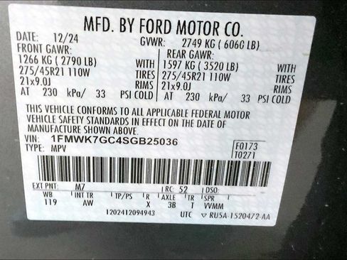 Used 2025 Ford Explorer ST w/ Sun And Sound Package RWD image 20