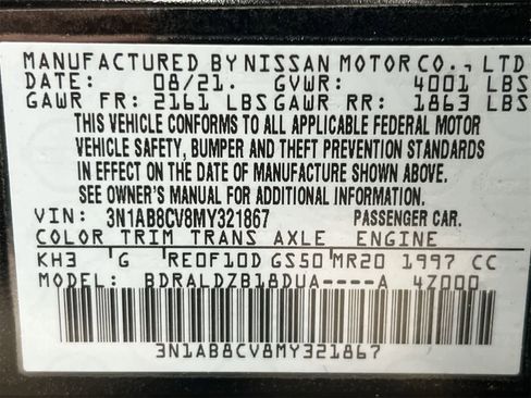 Used 2021 Nissan Sentra SV image 36