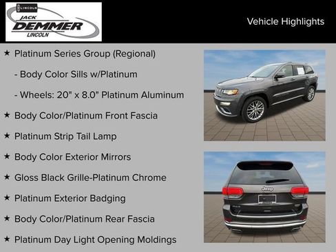 Used 2017 Jeep Grand Cherokee Summit w/ Platinum Series Group image 24