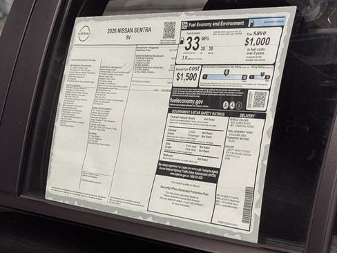 New 2026 Nissan Sentra SV w/ Floor Mat Package FWD image 16