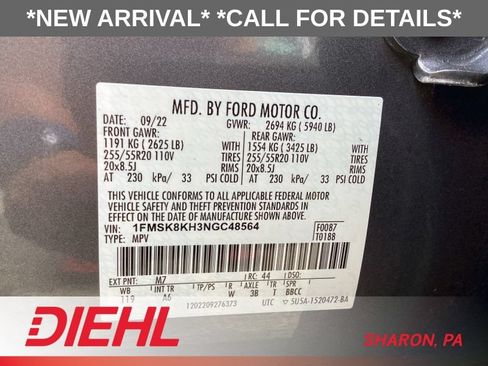 Used 2022 Ford Explorer ST-Line w/ Class IV Trailer Tow Package AWD/4WD image 23