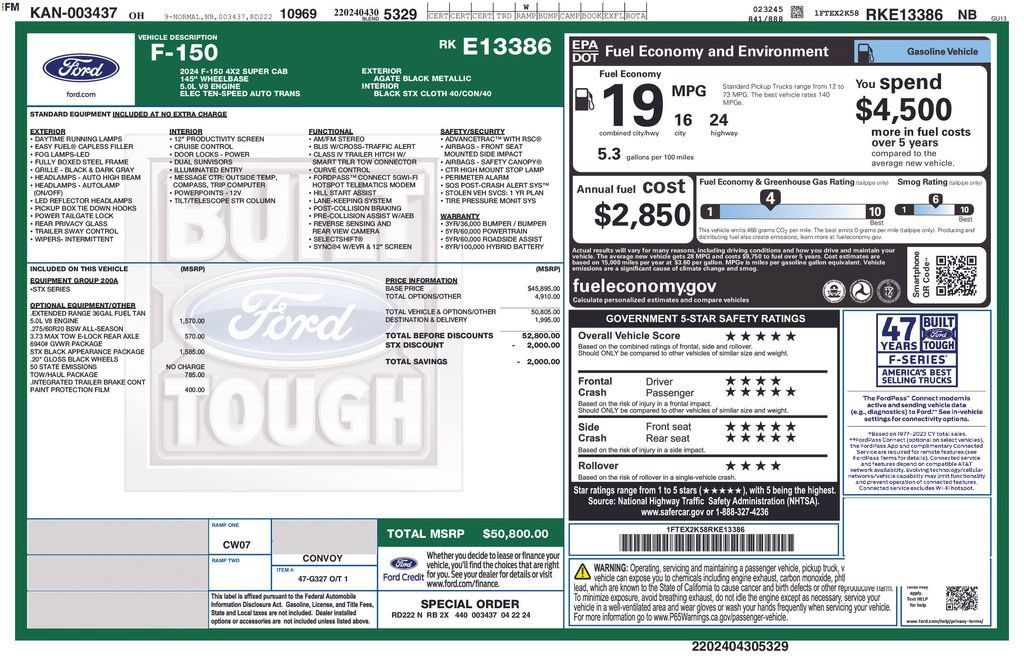 Certified 2024 Ford F150 STX w/ STX Black Appearance Package RWD image 29