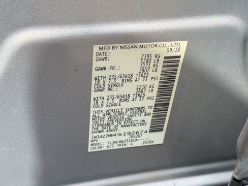 Used 2018 Nissan Murano SL AWD/4WD image 18