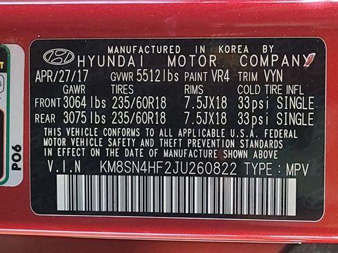 Used 2018 Hyundai Santa Fe SE w/ SE Premium Package 02 FWD image 33