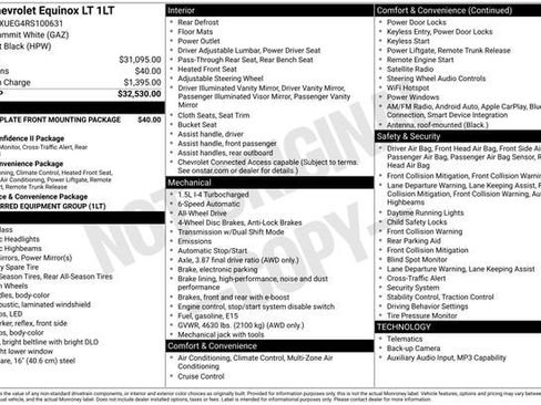 Used 2024 Chevrolet Equinox LT AWD/4WD image 43