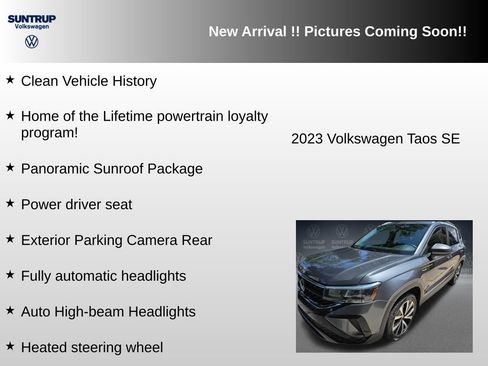 Used 2023 Volkswagen Taos SE w/ Panoramic Sunroof Package AWD/4WD image 6