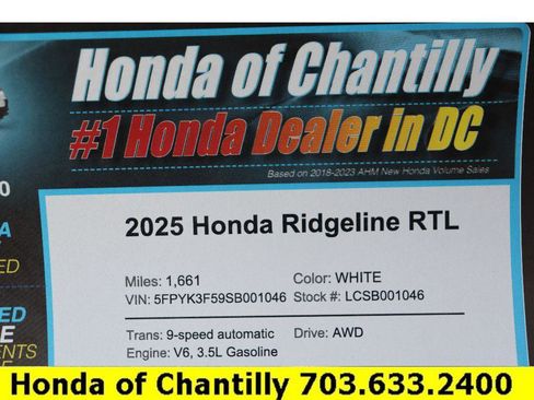 Used 2025 Honda Ridgeline RTL image 33