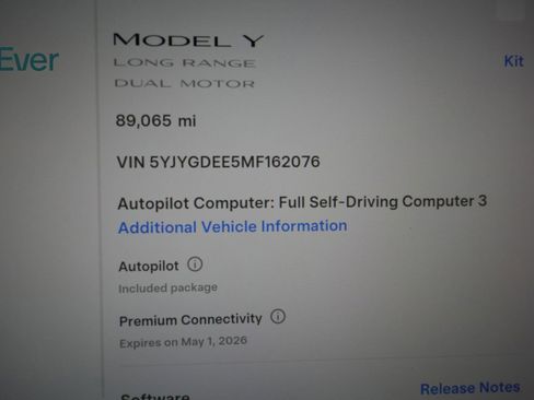 Used 2021 Tesla Model Y Long Range AWD/4WD image 7