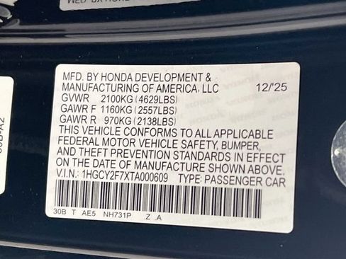 Certified 2026 Honda Accord Sport image 35