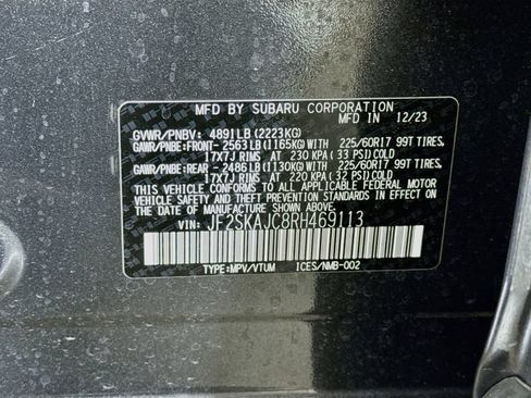 Certified 2024 Subaru Forester Wilderness AWD/4WD image 43