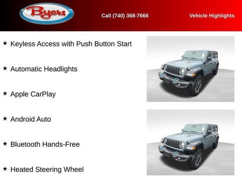 Used 2025 Jeep Wrangler Unlimited Rubicon 4xe w/ Safety Group image 12